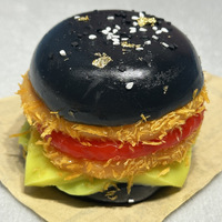 Jouet anti-stress en silicone de qualité alimentaire en forme de hamburger, avec rebond doux et imitation de pâte sèche, pour la relaxation.