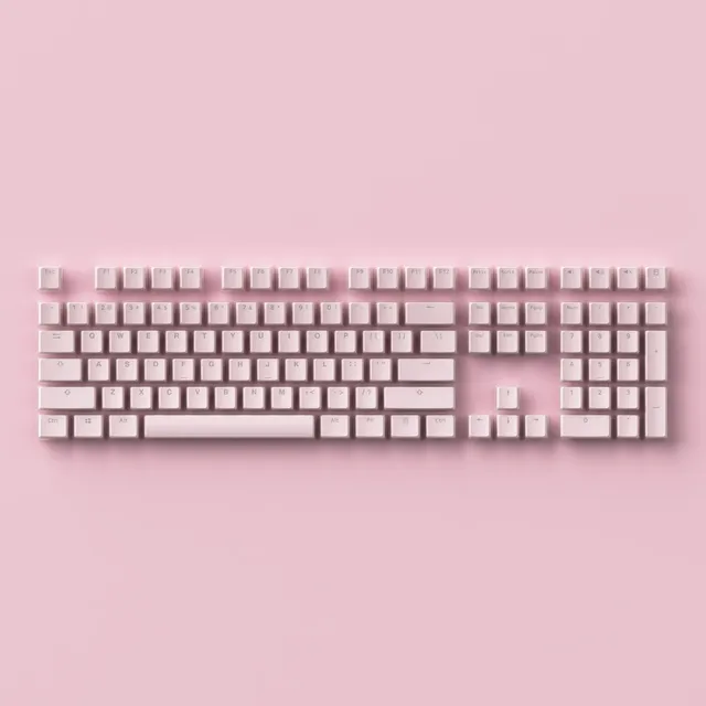 AKKO 108 Keys ABS Material OEM Profile Jelly Sakura Mechanical Keycaps Set for Gaming Keyboards