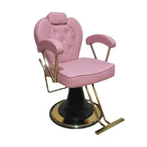 Dongpin High quality hair salon chair antique covers hairdresser gold barber shop chairs for sale