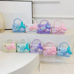 Новая миниатюрная детская сумочка с жемчугом, зимняя новинка, стильная милая сумка через плечо для девочек - Product Image 1