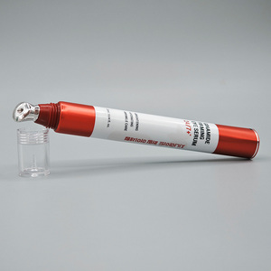 Tubo Exprimible para Crema de Ojos Rojo D19mm ABL, Envase Cosmético para Bálsamo Labial con Punta Masajeadora de Aleación de Zinc - Product Image 3