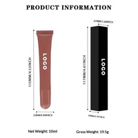 Gloss à lèvres effet miroir longue tenue hydratant, teinte liquide brillante, rouge à lèvres liquide personnalisé avec logo, cosmétique OEM