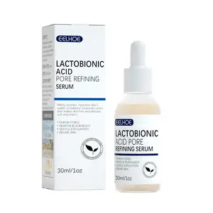 Groothandel Pure Lactosezuur Gezichtsverzorging Porie Vernauwing Gezicht Serum Whitening Schoon Mee-Eter Serum