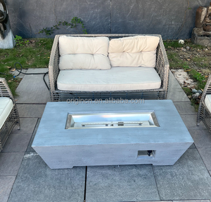 Ensemble de meubles de patio durable et sûr, table basse carrée, foyer - Product Image 2