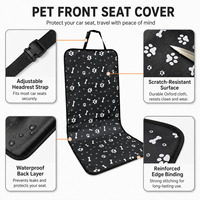 Housse de siège avant de voiture imperméable pour animaux de compagnie, protection de siège de voiture pour chien et chat en tissu Oxford, vente en gros