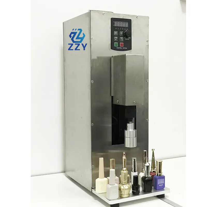 Machine semi-automatique de capsulage de bouteille de vernis à ongles de bouteille d'animal familier de bureau de ZZY