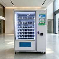 Distributeur automatique de boissons et de collations pour usage commercial avec paiement par code QR/espèces/pièces de monnaie/carte de crédit