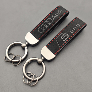<span class=keywords><strong>Porte</strong></span>-clés de voiture en cuir suédé pour femmes et hommes, pour modèles <span class=keywords><strong>Audi</strong></span> A1/A2/A3/A4/A5/A6/A7/Q3/Q4/Q5/Q7/<span class=keywords><strong>RS</strong></span>/TT/S-Line - Product Image 4