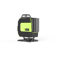 Niveau laser à nivellement automatique 4D 16 lignes 360, lignes de télécommande verticales et horizontales rechargeables, lasers à points 16 lignes