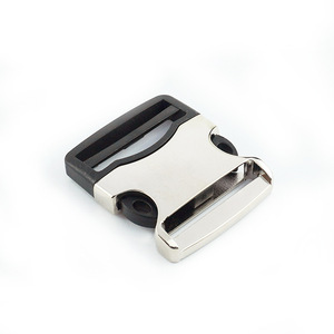 Metal Side Release Buckle 40mm Zinc Alloy Silver For Bags Backpacks Adjustable <b>Webbing</b> Hardware Accessories - Product Image 3