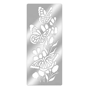 งานศิลปะการออกแบบที่กำหนดเองอเนกประสงค์นำมาใช้ใหม่โลหะภาพวาดวาดผีเสื้อรูปร่างลายฉลุสำหรับหนังสือ - Product Image 3