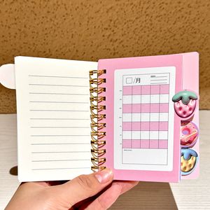Nouveau carnet à spirales mignon avec papier magnétique, design de pages séparées pour Me Lody, filles de haut niveau - avec un personnage de dessin animé charmant - Product Image 3