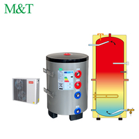 Réservoir de stockage d'eau chaude solaire autonome 50L en acier inoxydable SUS304/316/Duplex avec support pour chauffe-eau à pompe à chaleur