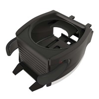 Support de téléphone et porte-gobelet 2-en-1 CARFU pour grille d'aération de voiture, fixation automatique, mains libres, support de boisson détachable en ABS haute résistance