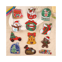Vente en gros Assortiment de haute qualité patchs chenille de Noël patchs fer sur lettres de Noël
