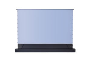 OEM Precio de fábrica PVC Blanco 75-150 pulgadas Electronic Floor Rising Proyector Pantalla Motorizada Home Theater - Product Image 2