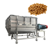 Mélangeur à ruban pour aliments animaux prémélangés 1 tonne par cycle, mélangeur de substrat pour champignons et d'engrais