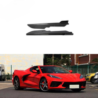 Jupes latérales en fibre de carbone C8 pour Chevrolet Corvette C8 Coupé Targa 2 portes 2020-2021