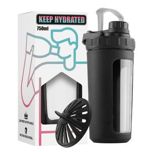 Vente en gros de <span class=keywords><strong>shaker</strong></span> à protéines en <span class=keywords><strong>verre</strong></span> de 26 oz avec manchon en silicone, bouteille <span class=keywords><strong>shaker</strong></span> en <span class=keywords><strong>verre</strong></span> sans bruit pour mélanges protéinés - Product Image 1
