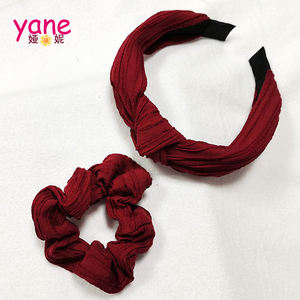 رائجة البيع لون نقي عقال توك شعر نمط نسيج إكسسوارات الشعر للفتيات - Product Image 6