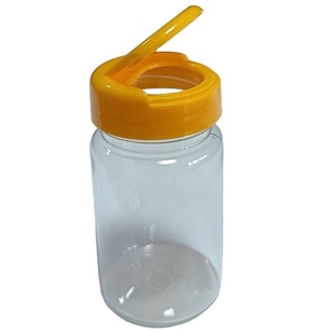 60ml 80ml 100ml transparent PET plastic bottle with flip cap