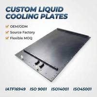 Plaque de refroidissement liquide en aluminium haute puissance, échangeur de chaleur en cuivre, plaque froide à eau pour système de stockage d'énergie par batterie