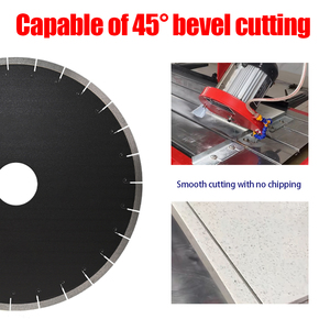 <span class=keywords><strong>Superlife</strong></span> Max 1000m Coupe sans copeaux 45 °   Lame de scie silencieuse pour coupe d'angle 18'' (450 mm) pour Dekton/Porcelaine/Pierre frittée Tigtool - Product Image 4