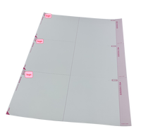Garantie de qualité, étiquettes de code-barres multifonctions pré-imprimées avec logo personnalisé, découpe sur mesure, format lettre, adhésif permanent, encre multicolore