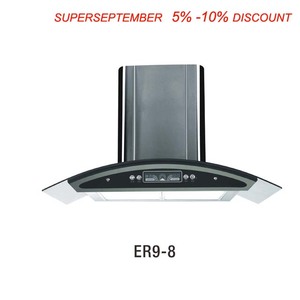 <span class=keywords><strong>Hotte</strong></span> de cuisine électrique de luxe en acier inoxydable avec moteur en cuivre, filtre en aluminium de 90 cm, montage en îlot - Product Image 2
