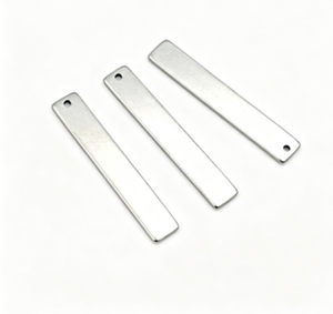 Plaque de nom rectangulaire en aluminium brossé personnalisée, autocollante, technique d'estampage pour DVD et électronique - Product Image 3