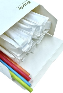 Paja <span class=keywords><strong>de</strong></span> <span class=keywords><strong>caña</strong></span> <span class=keywords><strong>de</strong></span> azúcar compostable para plantas <span class=keywords><strong>de</strong></span> masaje, 8mm, 200mm, Pajita <span class=keywords><strong>de</strong></span> <span class=keywords><strong>caña</strong></span> <span class=keywords><strong>de</strong></span> azúcar envuelta individualmente - Product Image 6