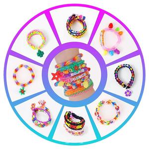 Machine à tricoter 40 grilles 2500 <span class=keywords><strong>élastique</strong></span>s arc-en-ciel, jouet éducatif DIY <span class=keywords><strong>pour</strong></span> enfants de 7 à 14 ans, <span class=keywords><strong>bracelet</strong></span> arc-en-ciel en matériau TPE/TPR - Product Image 4