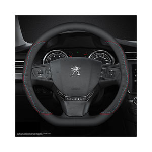 Cubierta de <span class=keywords><strong>volante</strong></span> de coche de cuero NAPA para <span class=keywords><strong>Peugeot</strong></span> 5008 3008 308 508 2008 301 408 <span class=keywords><strong>208</strong></span> accesorios interiores proteger auto - Product Image 1