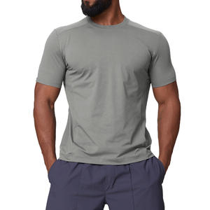 T-shirt de sport uni pour homme, protection solaire 7A, antibactérien, sensation de fraîcheur, séchage rapide, sports de plein air, loisirs, manches courtes, col rond, randonnée - Product Image 5