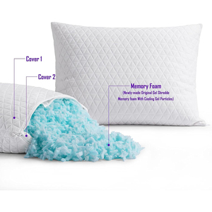 Oreiller ergonomique rafraîchissant <span class=keywords><strong>pour</strong></span> les personnes qui ont chaud la nuit, oreiller en mousse à mémoire de forme réglable <span class=keywords><strong>pour</strong></span> toutes les <span class=keywords><strong>positions</strong></span> de sommeil - Product Image 4