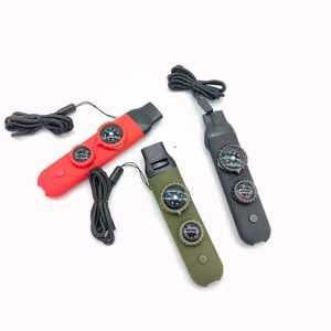 Forniture di Emergenza Multifunzione: Fischietto in Plastica, Termometro, Bussola per Sopravvivenza e Soccorso - Verde, Arancione, Nero (Per Osservatori) - Product Image 5