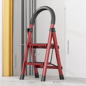 บันไดเหล็กพับได้แบบโมเดิร์นบันได A-Frame สำหรับห้องนั่งเล่นใช้ในห้องนั่งเล่นบันไดปีนแบบพกพาสะดวกขนาด12นิ้ว - Product Image 6