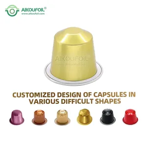 Contenitore per capsule di caffè personalizzato in alluminio, tipo imbuto, per confezionamento di monete o chicchi, modello Line Cold Aluminum Parsa <span class=keywords><strong>150</strong></span> - Product Image 4