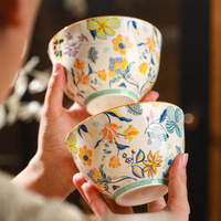 Nouvelle tasse à lait en porcelaine de style européen, design floral, grande capacité, pour le petit-déjeuner et les cadeaux