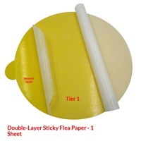 Piège à puces en carton collant double couche, solide et non toxique, modèle 1, papier collant pour le contrôle des puces et des mouches.