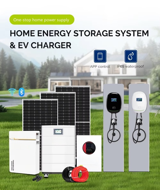 Best Selling High-Power off Grid Stackable Dual Use Residential Solar Battery Storage System EV Charger Bundle IP54 Protection