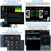 Rsrteng IPC-9800ADHS Pro, Monitor de Cámara CCTV, Cámara IP 8K, Probador de Cables POE++, Herramientas de Red WiFi TVI CVI AHD SDI SFP