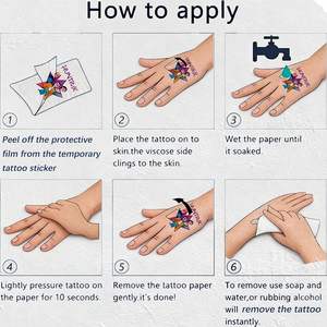 25 Pezzi Adesivi Temporanei per Tatuaggi Kpop Demon Hunters per Bambini, Impermeabili e Facili da Rimuovere, Cartoni Animati di Idoli Coreani per Compleanno - Product Image 2