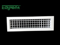 Grille d'aération double couche en aluminium à double déflection pour climatisation HVAC, idéale pour hôtels et bureaux, compatible OEM