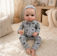 Poupée Reborn Fille de 20 Pouces, Poupée Nouveau-né Réaliste, Peau 3D Peinte à la Main, Corps Souple et Compressible, Poupée de Jeu pour Enfants