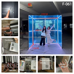 SMOOTH Factory Direct 360 Photo Booth <b>RGB</b> Light Metal Aluminum Alloy Remote <b>Control</b> for Wedding Backdrop - Product Image 6