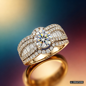 Anillo de Boda Personalizado de Oro Sólido S925/10K/14K/18K con Diamante Cultivado en Laboratorio de 1.0 Quilates, Corte Brillante, Calidad VVS-VS - Product Image 3