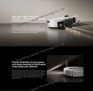 หุ่นยนต์ดูดฝุ่น <span class=keywords><strong>Xiaomi</strong></span> 6 <span class=keywords><strong>Pro</strong></span> ทำความสะอาดและอบแห้งด้วยอุณหภูมิสูง แรงดูด 30000pa กล้อง AI รู้จำสิ่งกีดขวางได้มากกว่า 280 ชนิด - Product Image 5