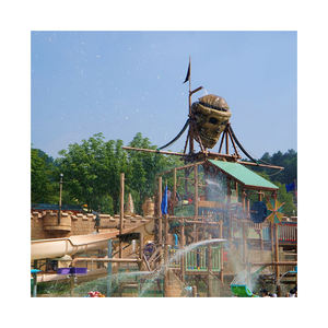 Château gonflable de 36 pieds de haut avec toboggan aquatique, équipement de parc aquatique, toboggans de parc aquatique, <span class=keywords><strong>jungle</strong></span> - Product Image 5
