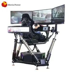 Para kazanmak-yarış koltuğu simülatörü, 3 ekran, 6 DOF F1, hareket arabası, oyun sandalyesi, sürüş simülatörü, alışveriş merkezi için jetonlu oyunlar, fiyat